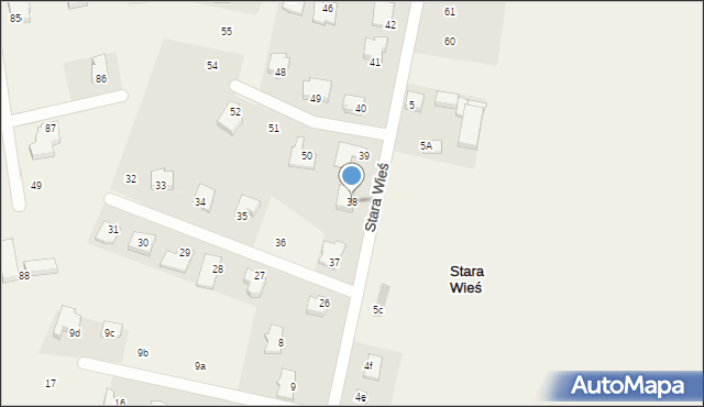 Stara Wieś, Stara Wieś, 38, mapa Stara Wieś