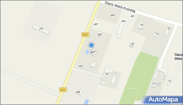 Stara Wieś-Kolonia, Stara Wieś-Kolonia, 48D, mapa Stara Wieś-Kolonia