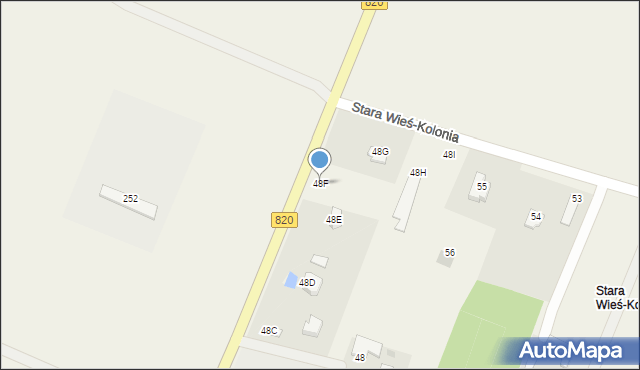 Stara Wieś-Kolonia, Stara Wieś-Kolonia, 48F, mapa Stara Wieś-Kolonia