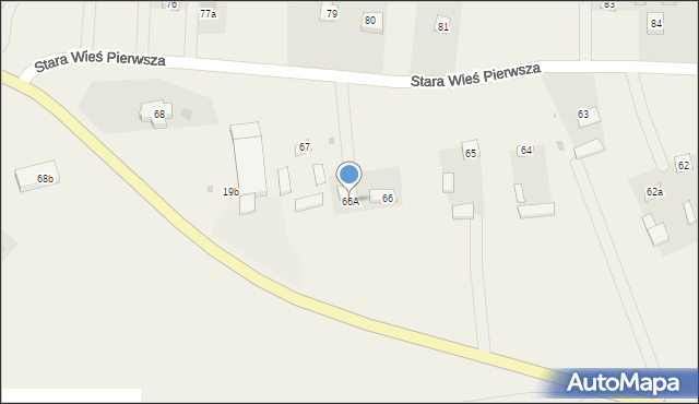 Stara Wieś Pierwsza, Stara Wieś Pierwsza, 66A, mapa Stara Wieś Pierwsza
