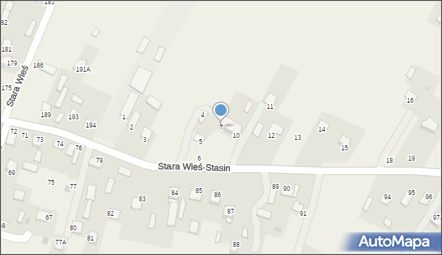 Stara Wieś-Stasin, Stara Wieś-Stasin, 7, mapa Stara Wieś-Stasin