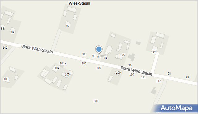 Stara Wieś-Stasin, Stara Wieś-Stasin, 93, mapa Stara Wieś-Stasin