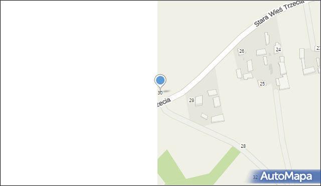 Stara Wieś Trzecia, Stara Wieś Trzecia, 30, mapa Stara Wieś Trzecia
