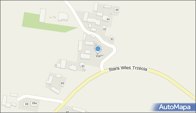 Stara Wieś Trzecia, Stara Wieś Trzecia, 91a, mapa Stara Wieś Trzecia