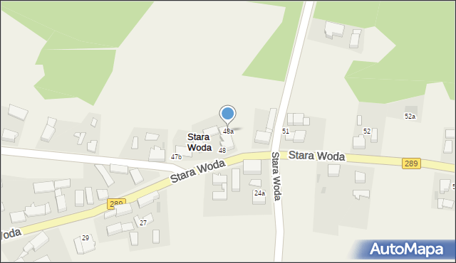 Stara Woda, Stara Woda, 48a, mapa Stara Woda