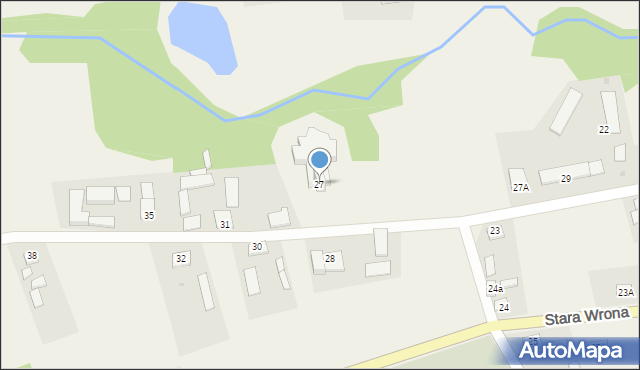 Stara Wrona, Stara Wrona, 27, mapa Stara Wrona