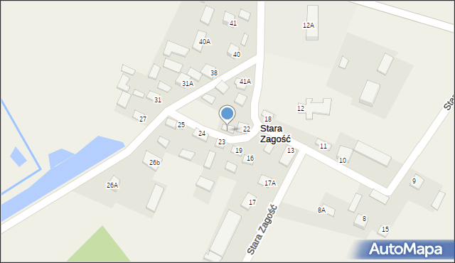 Stara Zagość, Stara Zagość, 28, mapa Stara Zagość