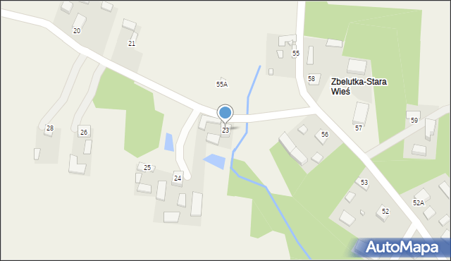 Stara Zbelutka, Stara Zbelutka, 23, mapa Stara Zbelutka