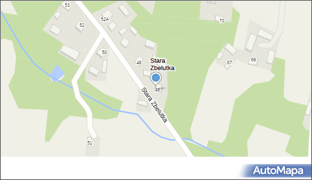 Stara Zbelutka, Stara Zbelutka, 47, mapa Stara Zbelutka