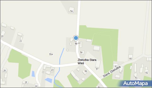 Stara Zbelutka, Stara Zbelutka, 55, mapa Stara Zbelutka