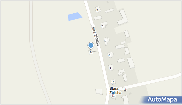 Stara Zblicha, Stara Zblicha, 8a, mapa Stara Zblicha