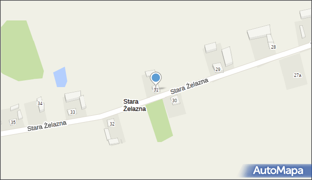 Stara Żelazna, Stara Żelazna, 31, mapa Stara Żelazna