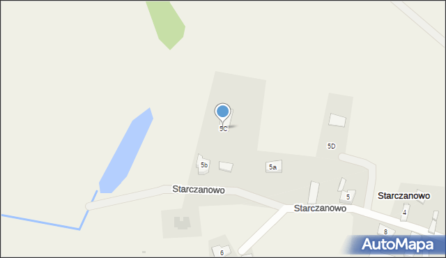 Starczanowo, Starczanowo, 5C, mapa Starczanowo