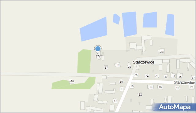 Starczewice, Starczewice, 17a, mapa Starczewice