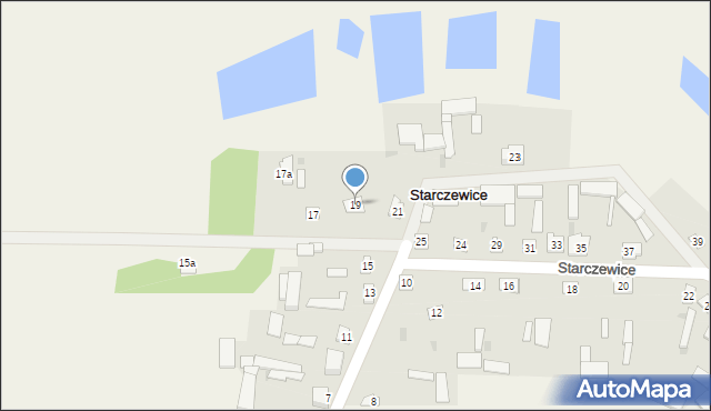 Starczewice, Starczewice, 19, mapa Starczewice