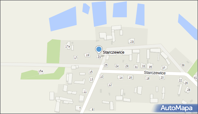 Starczewice, Starczewice, 21, mapa Starczewice