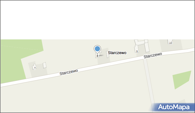 Starczewo, Starczewo, 8, mapa Starczewo