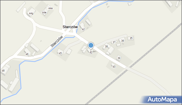 Starczów, Starczów, 41, mapa Starczów