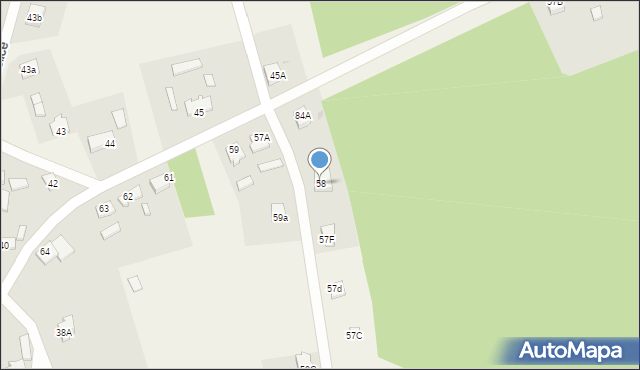 Stare Bielice, Stare Bielice, 58, mapa Stare Bielice