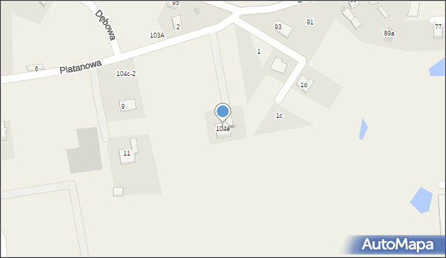 Stare Bielice, Stare Bielice, 104e, mapa Stare Bielice