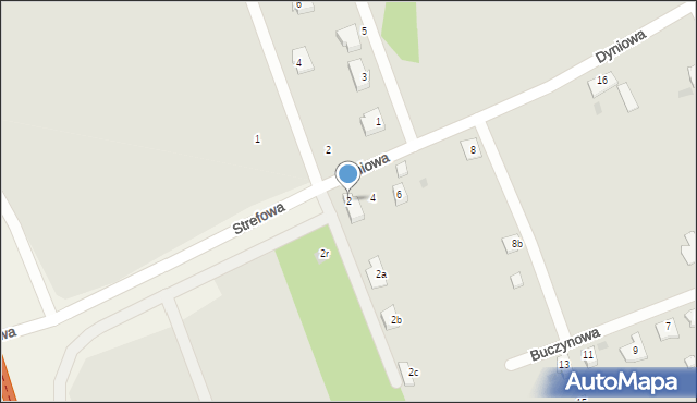 Stare Bielice, Strefowa, 36, mapa Stare Bielice