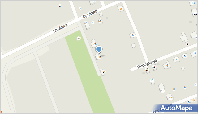 Stare Bielice, Strefowa, 36b, mapa Stare Bielice