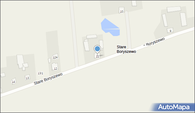 Stare Boryszewo, Stare Boryszewo, 11, mapa Stare Boryszewo