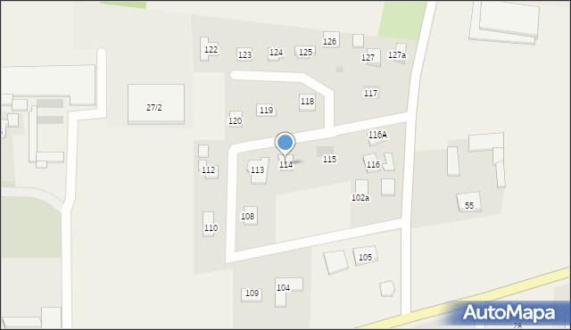 Stare Boryszewo, Stare Boryszewo, 114, mapa Stare Boryszewo