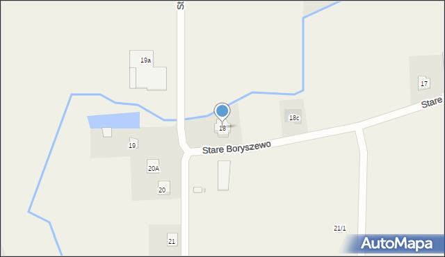 Stare Boryszewo, Stare Boryszewo, 18, mapa Stare Boryszewo