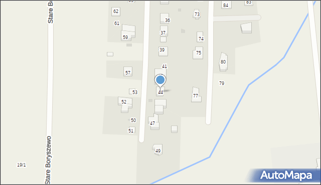 Stare Boryszewo, Stare Boryszewo, 44, mapa Stare Boryszewo