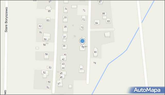 Stare Boryszewo, Stare Boryszewo, 75, mapa Stare Boryszewo