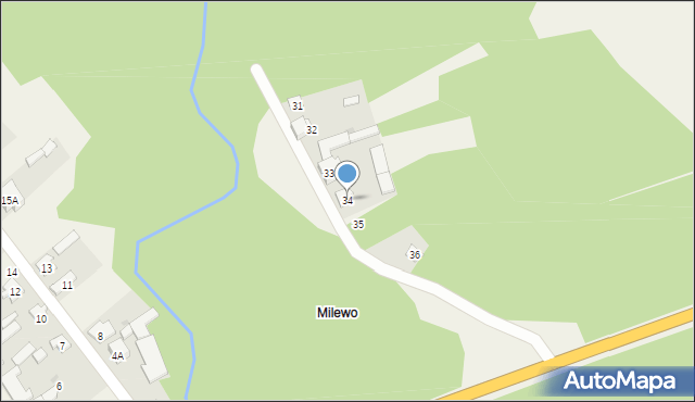 Stare Bożejewo, Stare Bożejewo, 34, mapa Stare Bożejewo