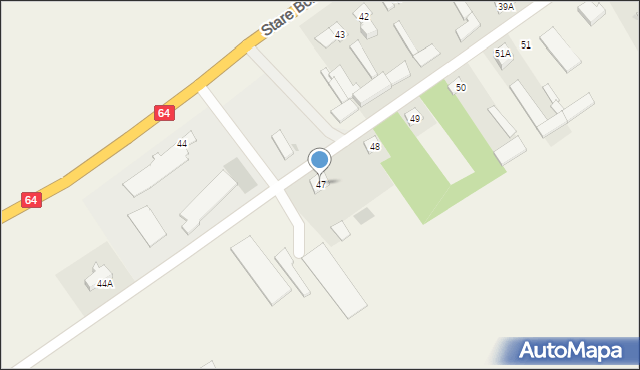 Stare Bożejewo, Stare Bożejewo, 47, mapa Stare Bożejewo