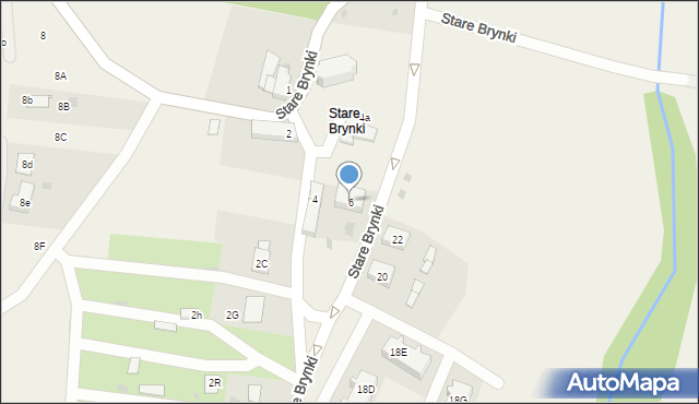 Stare Brynki, Stare Brynki, 6, mapa Stare Brynki