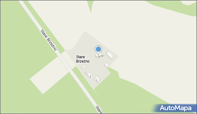 Stare Brzeźno, Stare Brzeźno, 3, mapa Stare Brzeźno