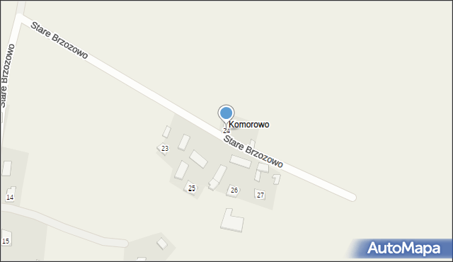 Stare Brzozowo, Stare Brzozowo, 24, mapa Stare Brzozowo