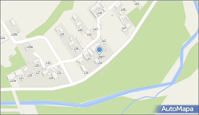 Stare Bystre, Stare Bystre, 139, mapa Stare Bystre