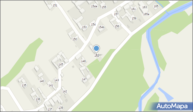 Stare Bystre, Stare Bystre, 152, mapa Stare Bystre
