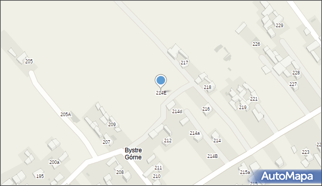 Stare Bystre, Stare Bystre, 214E, mapa Stare Bystre