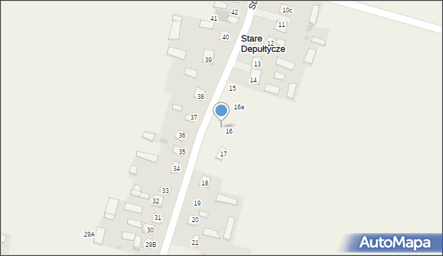 Stare Depułtycze, Stare Depułtycze, 16b, mapa Stare Depułtycze