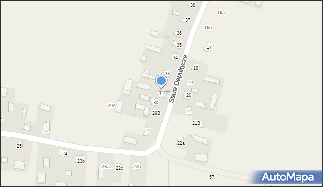 Stare Depułtycze, Stare Depułtycze, 31, mapa Stare Depułtycze