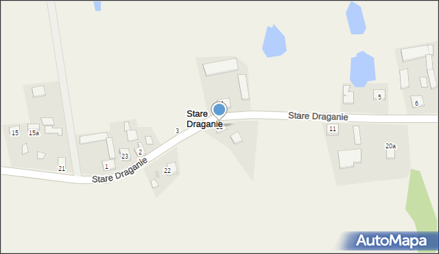 Stare Draganie, Stare Draganie, 21, mapa Stare Draganie