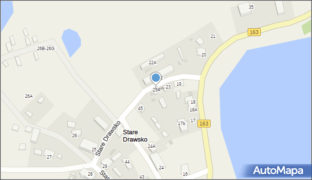 Stare Drawsko, Stare Drawsko, 23A, mapa Stare Drawsko