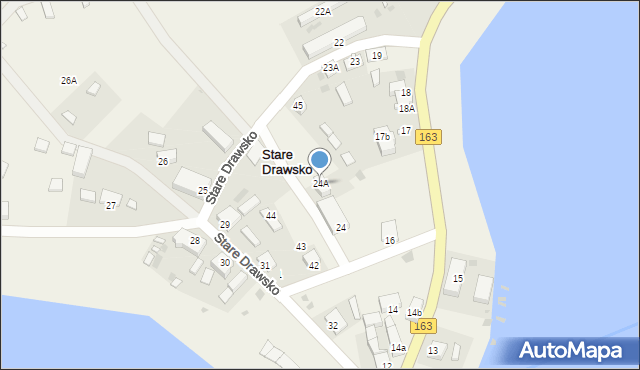 Stare Drawsko, Stare Drawsko, 24A, mapa Stare Drawsko