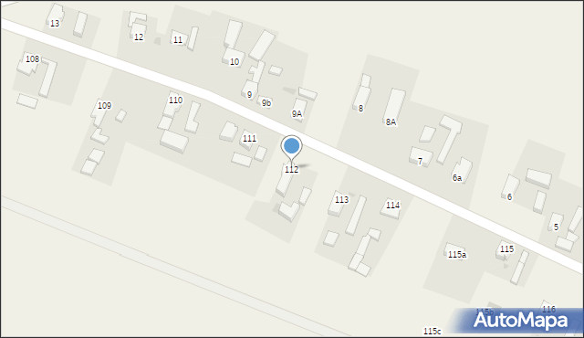 Stare Drzewce, Stare Drzewce, 112, mapa Stare Drzewce