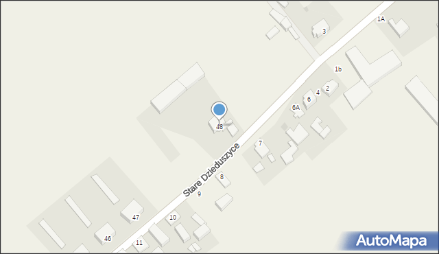 Stare Dzieduszyce, Stare Dzieduszyce, 48, mapa Stare Dzieduszyce