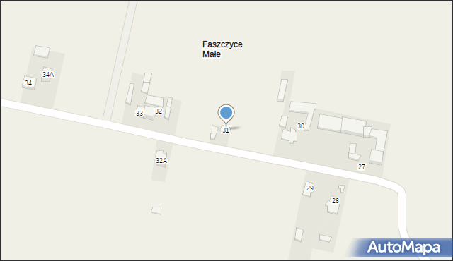 Stare Faszczyce, Stare Faszczyce, 31, mapa Stare Faszczyce