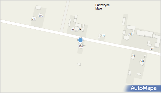 Stare Faszczyce, Stare Faszczyce, 32A, mapa Stare Faszczyce