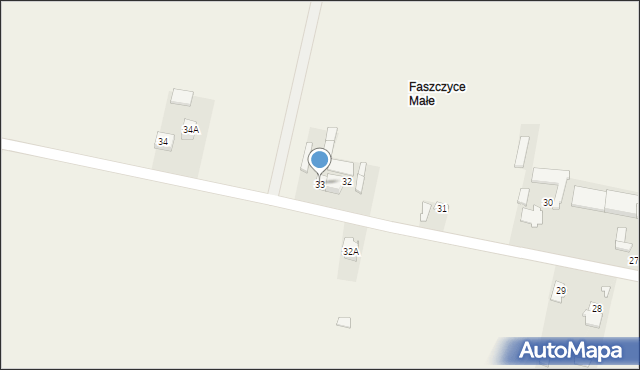 Stare Faszczyce, Stare Faszczyce, 33, mapa Stare Faszczyce