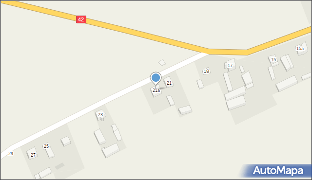 Stare Gajęcice, Stare Gajęcice, 21a, mapa Stare Gajęcice